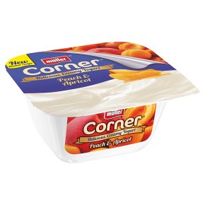 Müller Fruit Corner yogurt with peach & apricot