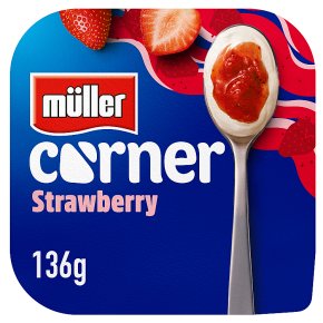 Müller Fruit Corner yogurt with strawberry
