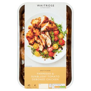 Waitrose Easy To Cook parmesan & tomato deboned chicken
