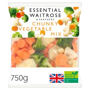 essential Waitrose chunky vegetable mix