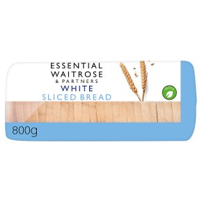 essential Waitrose white medium sliced bread