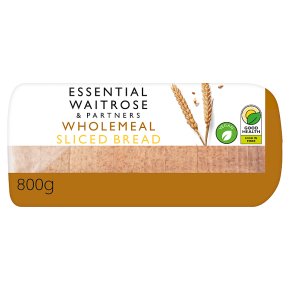 essential Waitrose wholemeal medium sliced bread