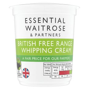 essential Waitrose whipping cream
