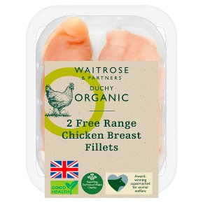 Waitrose Duchy Organic 2 Free Range British chicken breast fillets