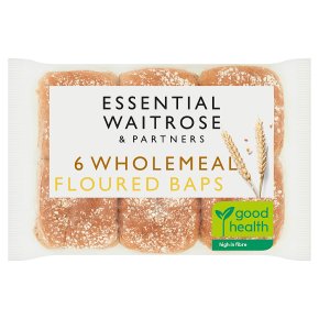 essential Waitrose wholemeal baps