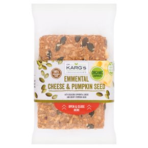 Dr Karg organic cheese & pumpkin crisp bread