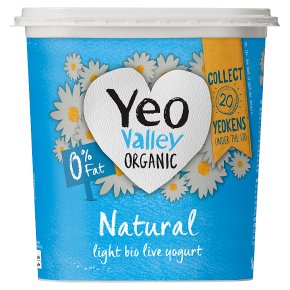 Yeo Valley organic 0% fat natural yogurt