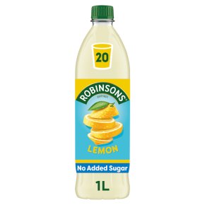 Robinsons no added sugar lemon squash