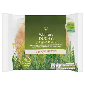 Waitrose Duchy Organic brown pitta bread