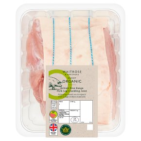 Waitrose Duchy Organic British free range pork leg crackling joint