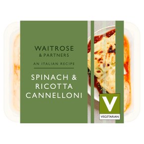 Waitrose spinach cannelloni