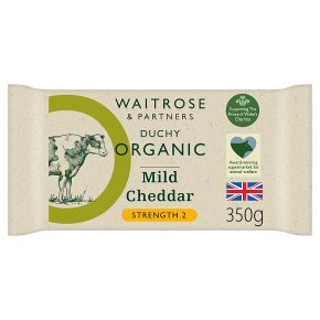 Waitrose Duchy Mild Cheddar strength 2