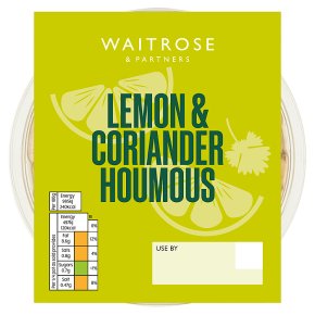 Waitrose lemon & coriander houmous