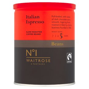 Waitrose espresso coffee roasted beans
