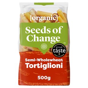Seeds of Change organic tortiglioni semi wholewheat pasta