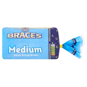 Brace's thick cut white sliced bread