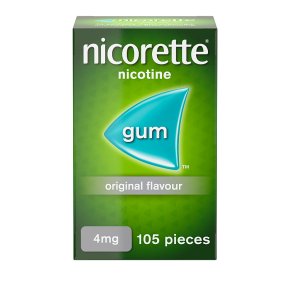 Nicorette fullstrength original chewing gum, 4mg