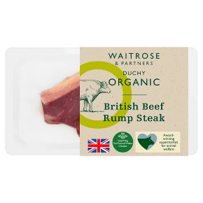 Waitrose Duchy Organic British beef rump steak