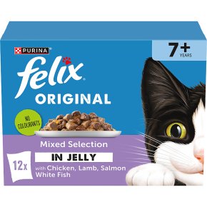 Felix Senior Cat Food Mixed In Jelly