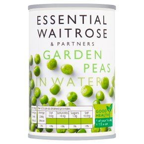 essential Waitrose garden peas in water