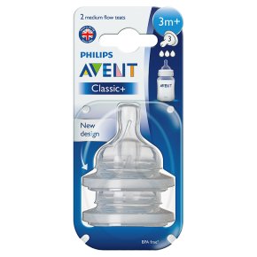 Avant Airflex Teat - 3 months, medium flow (2 per pack)