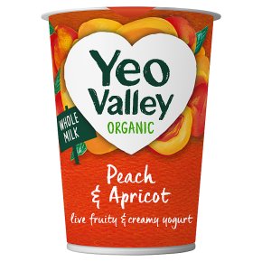 Yeo Valley organic apricot & peach yogurt