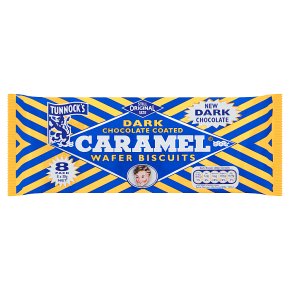 Tunnock's dark caramel wafer biscuits