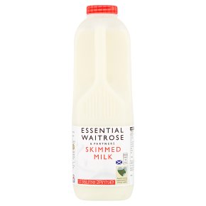 Waitrose skimmed Scottish milk