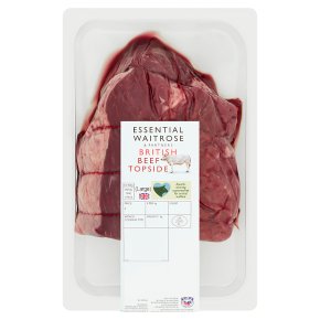 essential Waitrose British beef topside large
