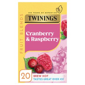 Twinings cranberry & raspberry 20 tea bags