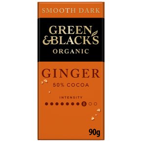 Green & Black's organic ginger dark chocolate bar