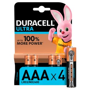 Duracell Ultra Power AAA Batteries Alkaline