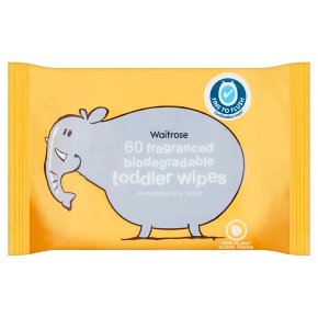 Waitrose toddler wipes, pack of 60