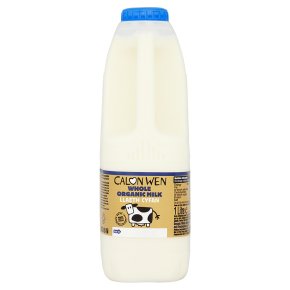 Calon Wen pasteurised organic whole milk pasteurised