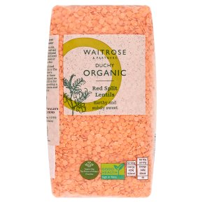 Waitrose Duchy Organic red split lentils