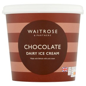 Waitrose chocolate dairy ice cream