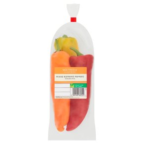 Waitrose mixed Romano peppers