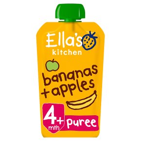 Ella's Kitchen Organic apples and bananas - stage 1 baby food