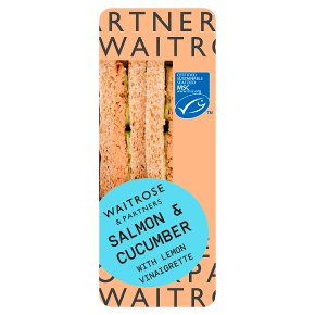 Waitrose Good to Go salmon & cucumber sandwich