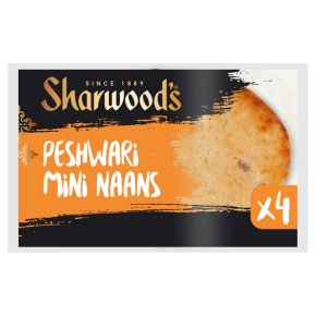 Sharwood's mini peshwari naans