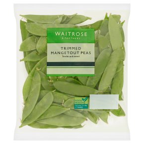 Waitrose trimmed mange tout peas