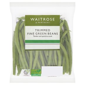 Waitrose trimmed fine green beans