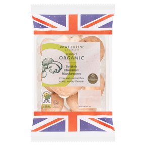 Waitrose Duchy Organic chestnut mushrooms