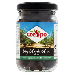 Crespo pitted dry black olives