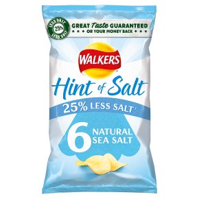Walkers Lights simply salted multipack crisps