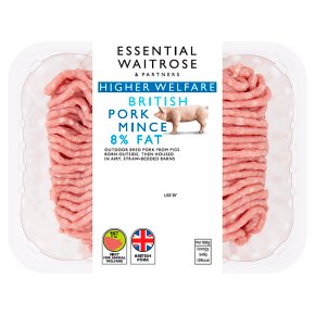 essential Waitrose British pork mince