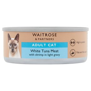 Waitrose indulgent recipe tuna white meat cat food