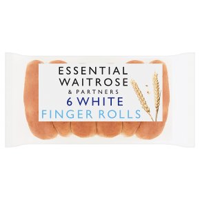 essential Waitrose White Finger Rolls