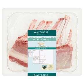 Waitrose extra trimmed New Zealand rack of lamb