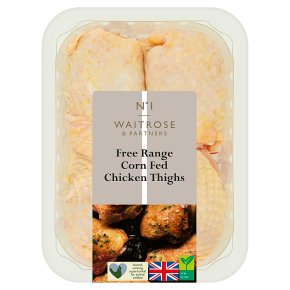 Waitrose 1 Free Range 4 British chicken thighs